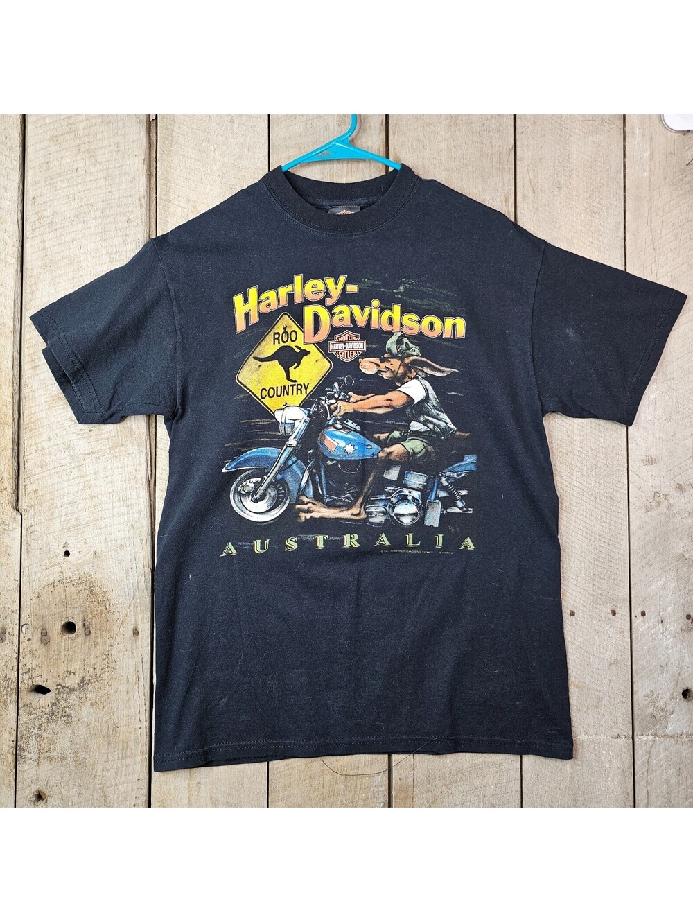 Vintage 1997 Harley Davidson Australia Kangaroo T Shirt Mens Medium